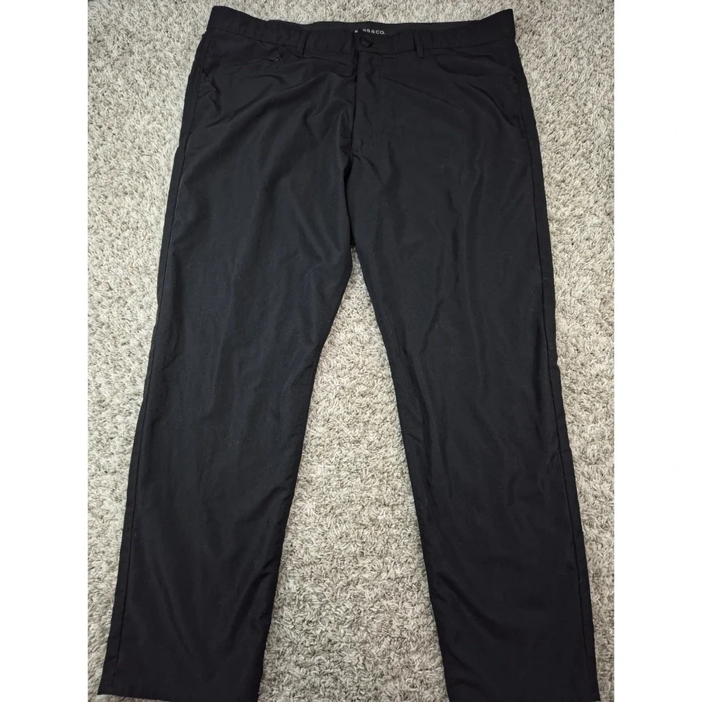 G.H. Bass & Co Men Pants Performance Trail Explorer Hiking Workwear 40x30 Black